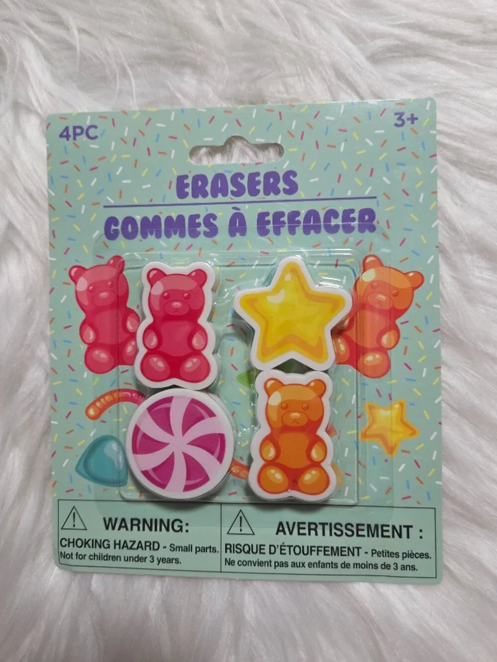 Candy Themed Pencil Pouch & Eraser Set